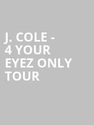 J. Cole - 4 Your Eyez Only Tour at O2 Arena